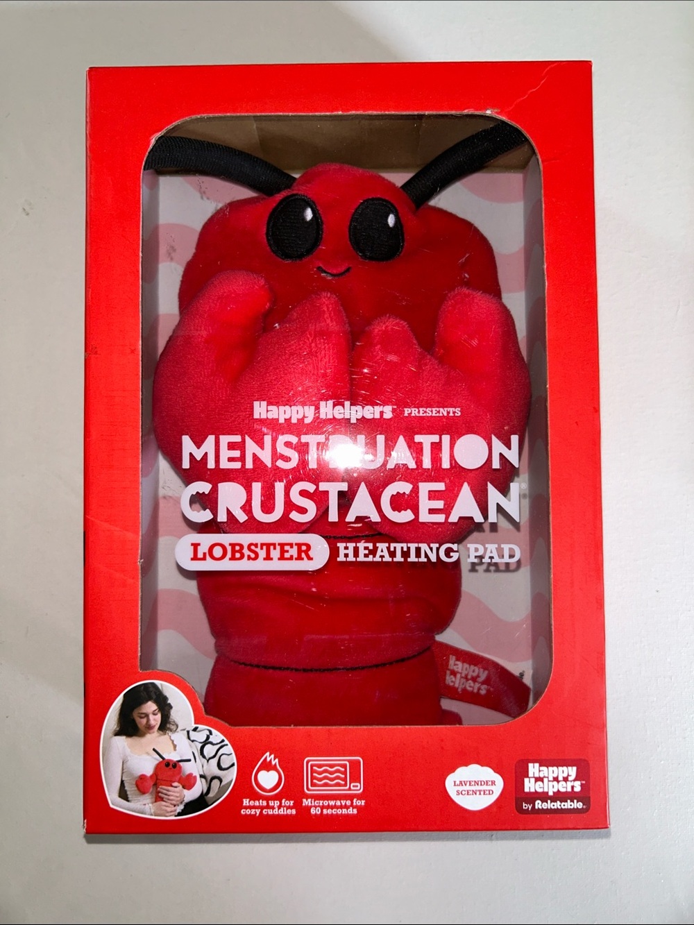 Red Lobster Heating Pad - Lavender-Scented Relief